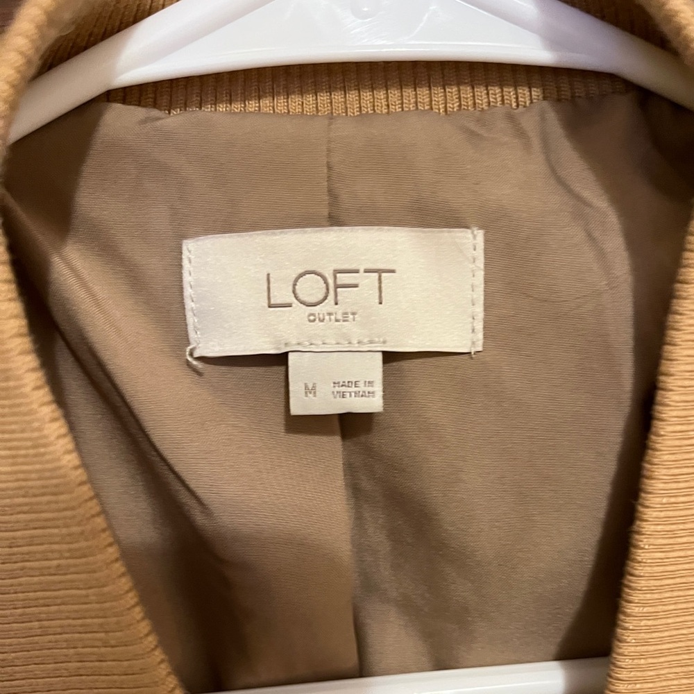 Loft Lightweight Camel Chevron Jacket - image 2